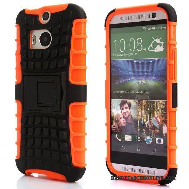 Hülle Htc One M8 Halterung Handyhüllen Anti-sturz, Case Htc One M8 Schutz Persönlichkeit Drei Verteidigungen