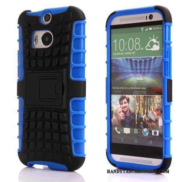 Hülle Htc One M8 Halterung Handyhüllen Anti-sturz, Case Htc One M8 Schutz Persönlichkeit Drei Verteidigungen