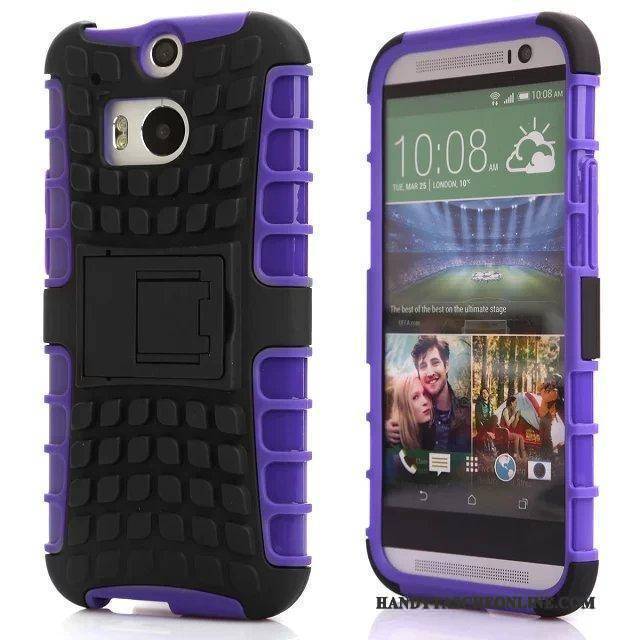 Hülle Htc One M8 Halterung Handyhüllen Anti-sturz, Case Htc One M8 Schutz Persönlichkeit Drei Verteidigungen