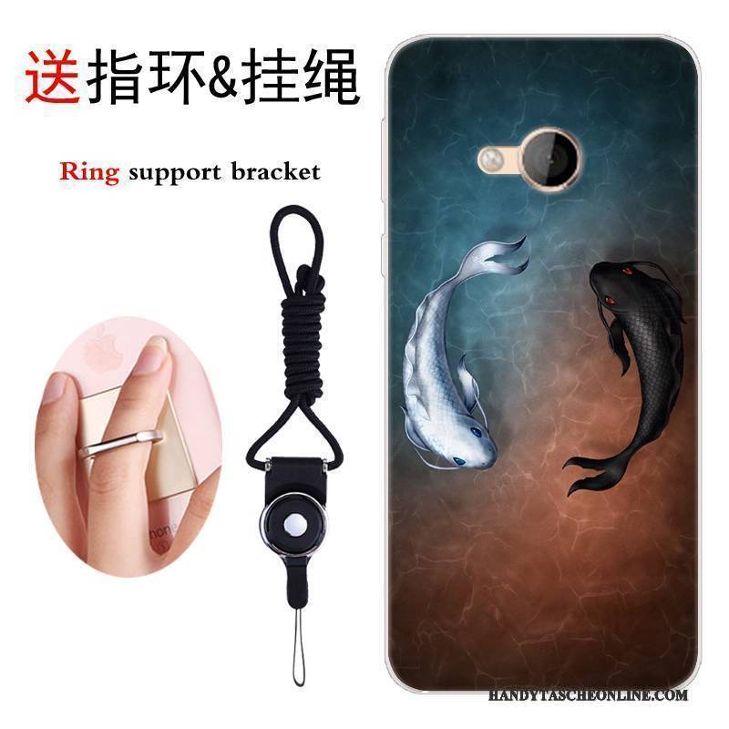Hülle Htc U Play Taschen Persönlichkeit Handyhüllen, Case Htc U Play Karikatur Grau Anti-sturz