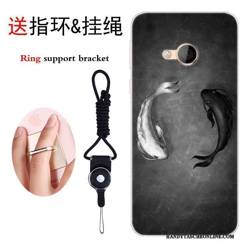 Hülle Htc U Play Taschen Persönlichkeit Handyhüllen, Case Htc U Play Karikatur Grau Anti-sturz