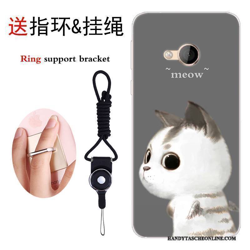 Hülle Htc U Play Taschen Persönlichkeit Handyhüllen, Case Htc U Play Karikatur Grau Anti-sturz