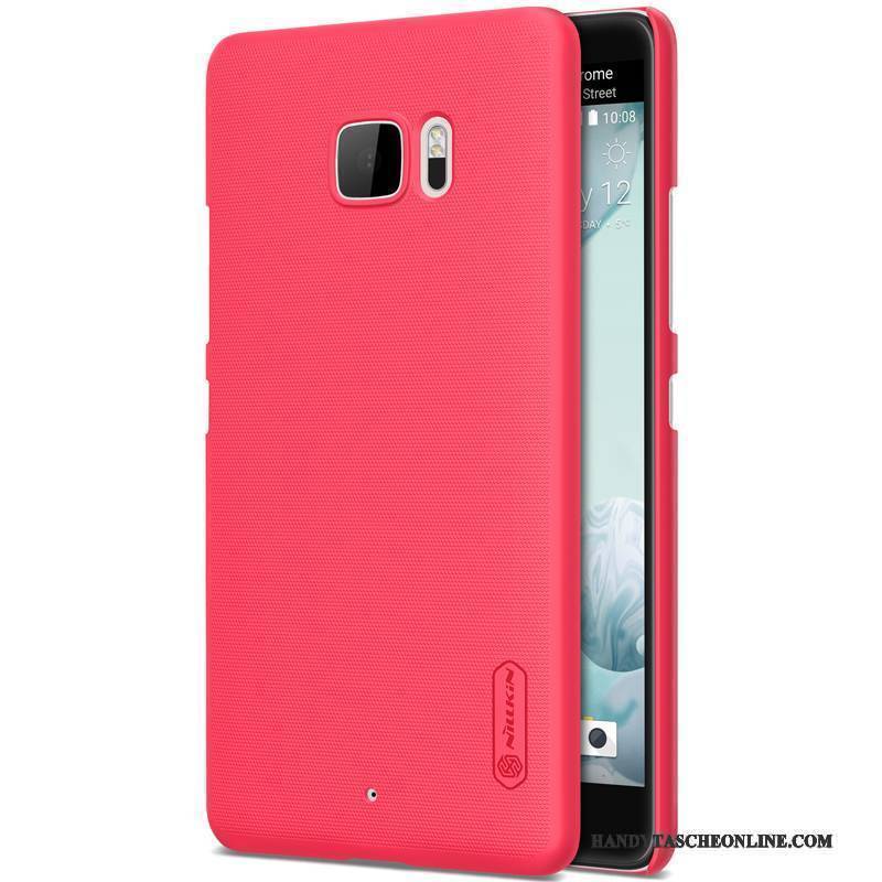 Hülle Htc U Ultra Schutz Weiß Gold, Case Htc U Ultra Handyhüllen Nubuck