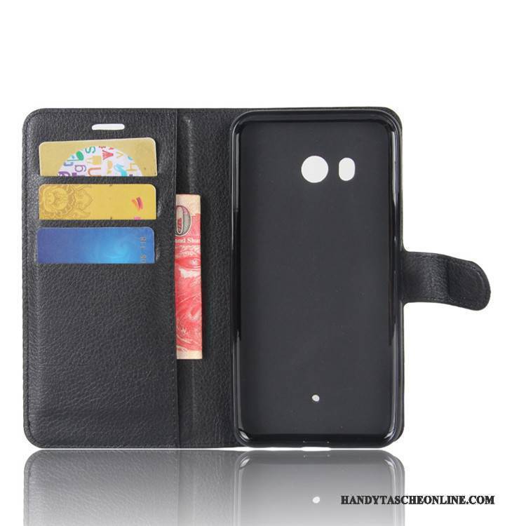 Hülle Htc U11 Geldbörse Karte Rot, Case Htc U11 Schutz Handyhüllen Anti-sturz