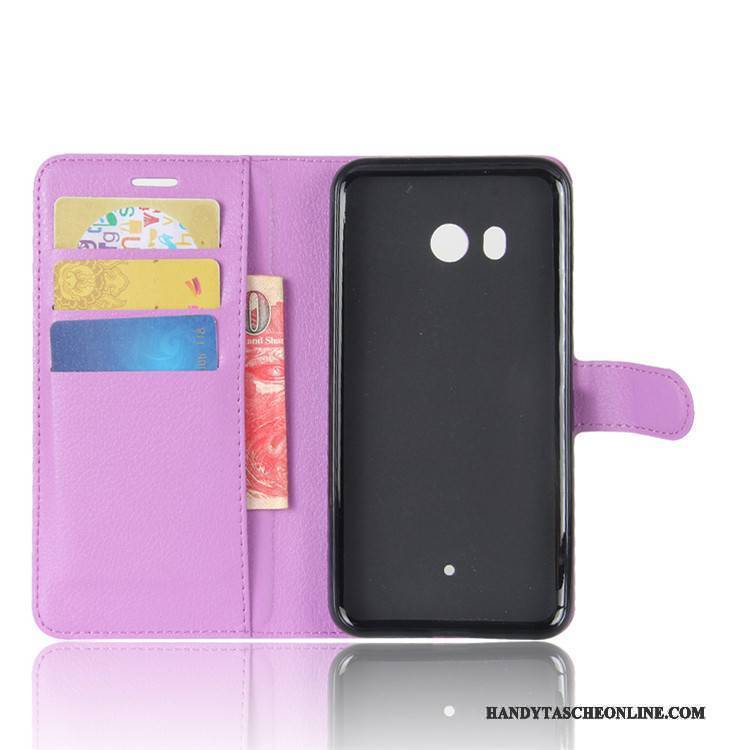 Hülle Htc U11 Geldbörse Karte Rot, Case Htc U11 Schutz Handyhüllen Anti-sturz