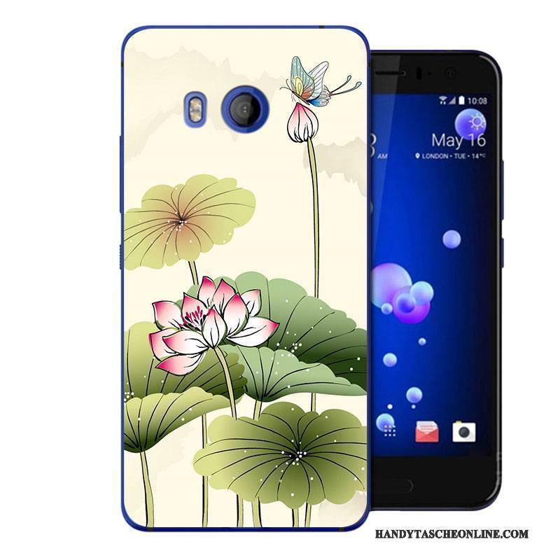 Hülle Htc U11 Karikatur Persönlichkeit Anti-sturz, Case Htc U11 Weiche Rosa Handyhüllen