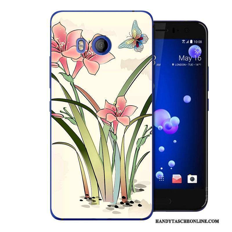 Hülle Htc U11 Karikatur Persönlichkeit Anti-sturz, Case Htc U11 Weiche Rosa Handyhüllen