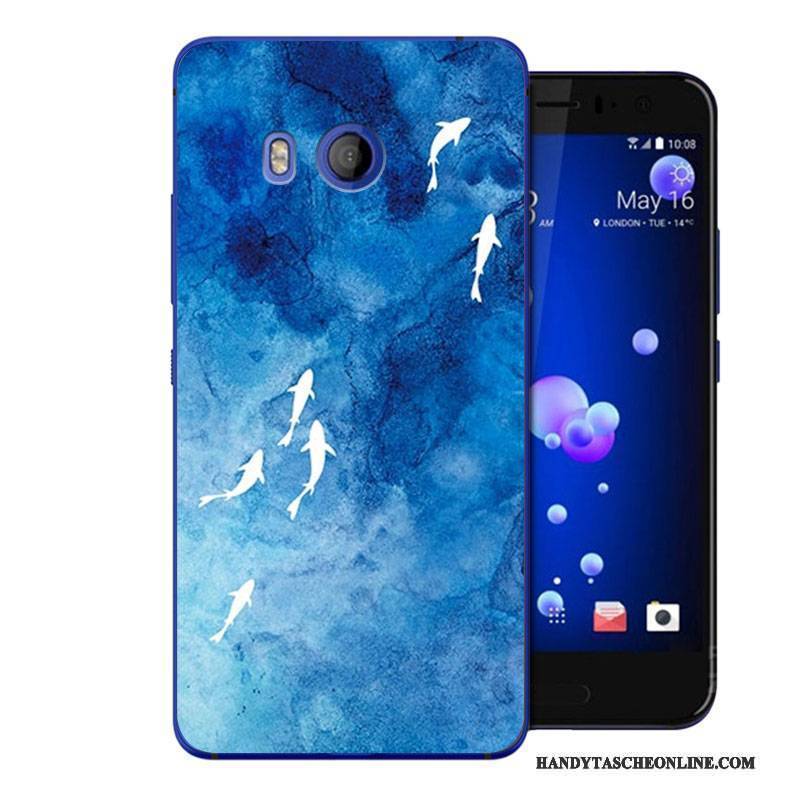 Hülle Htc U11 Karikatur Persönlichkeit Anti-sturz, Case Htc U11 Weiche Rosa Handyhüllen