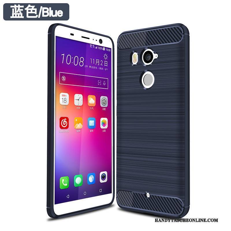 Hülle Htc U11+ Taschen Muster Schlank, Case Htc U11+ Leder Handyhüllen Schwarz