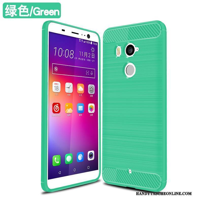 Hülle Htc U11+ Taschen Muster Schlank, Case Htc U11+ Leder Handyhüllen Schwarz