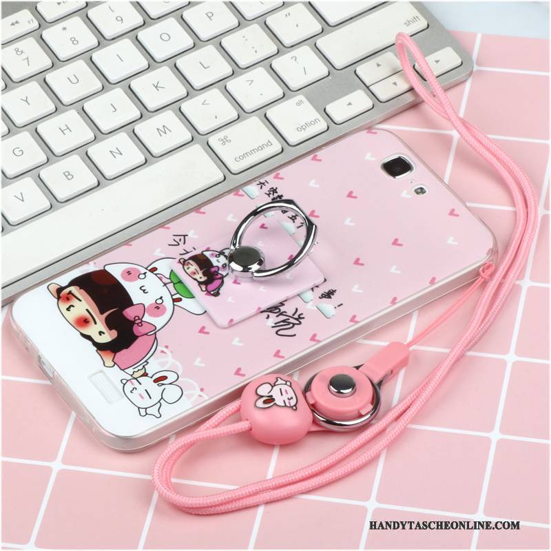 Hülle Huawei Ascend G7 Silikon Trend Anti-sturz, Case Huawei Ascend G7 Schutz Blau Hängende Verzierungen