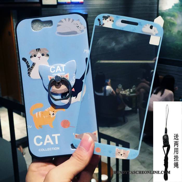 Hülle Huawei Ascend G7 Weiche Hellblau Nette, Case Huawei Ascend G7 Karikatur Handyhüllen