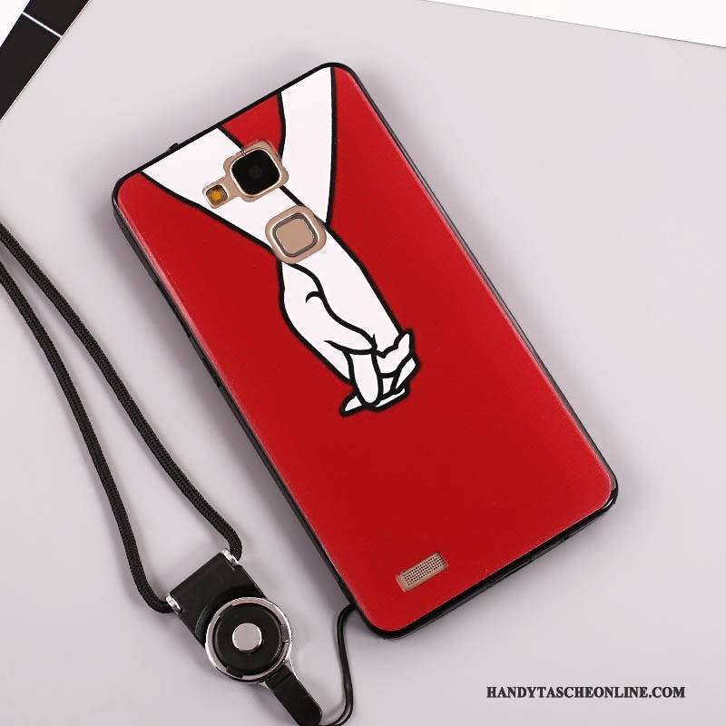 Hülle Huawei Ascend Mate 7 Taschen Handyhüllen Anti-sturz, Case Huawei Ascend Mate 7 Trend Weiß