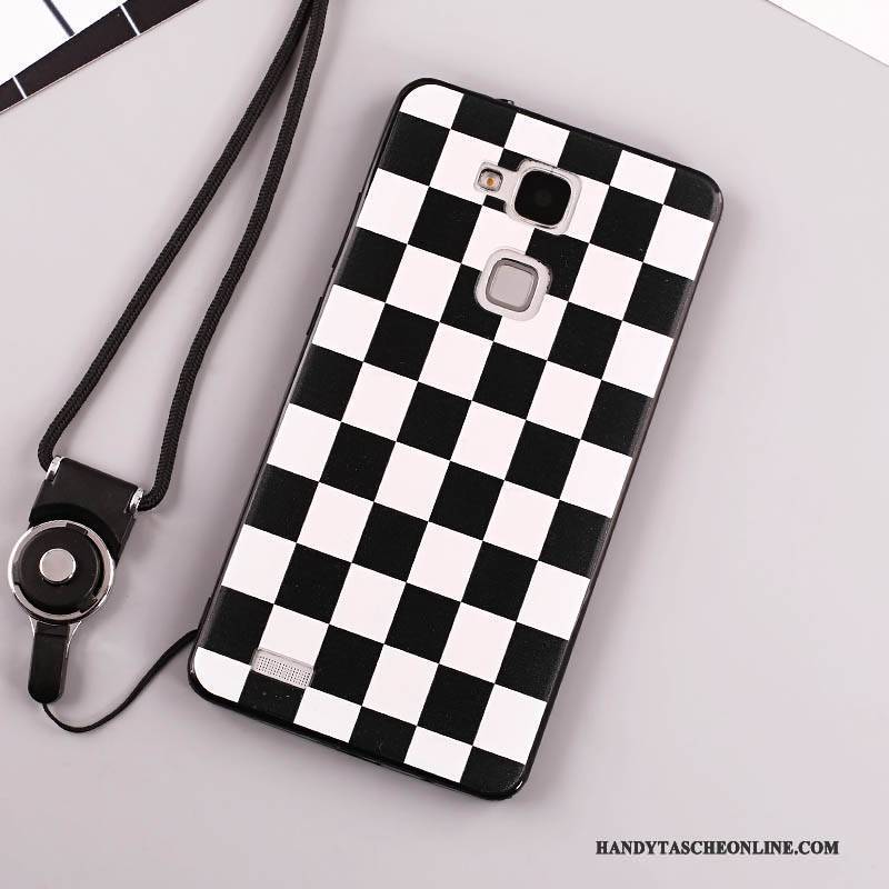 Hülle Huawei Ascend Mate 7 Taschen Handyhüllen Anti-sturz, Case Huawei Ascend Mate 7 Trend Weiß