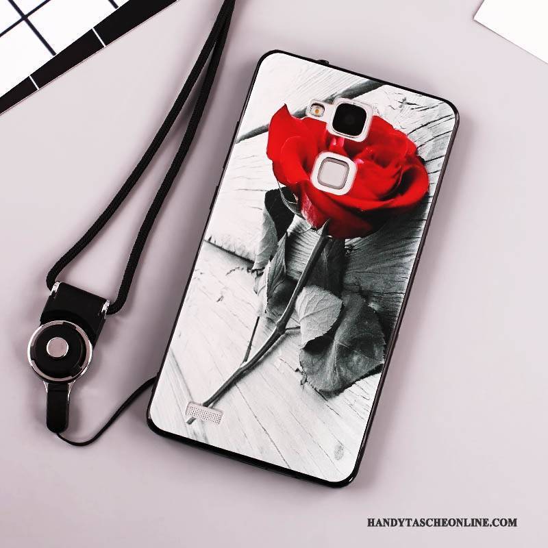 Hülle Huawei Ascend Mate 7 Taschen Handyhüllen Anti-sturz, Case Huawei Ascend Mate 7 Trend Weiß