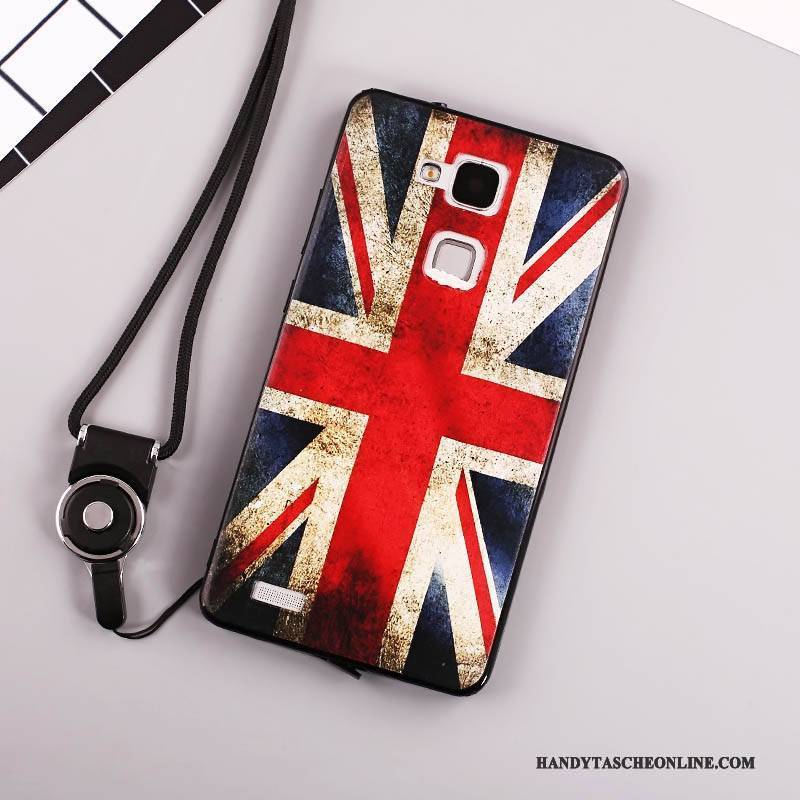 Hülle Huawei Ascend Mate 7 Taschen Handyhüllen Anti-sturz, Case Huawei Ascend Mate 7 Trend Weiß