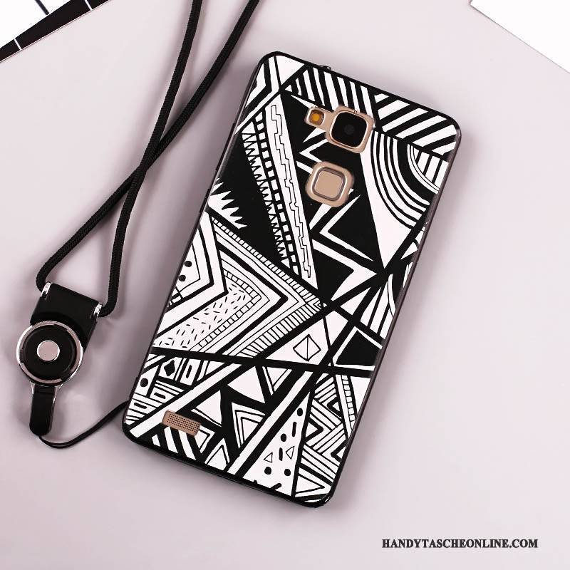 Hülle Huawei Ascend Mate 7 Taschen Handyhüllen Anti-sturz, Case Huawei Ascend Mate 7 Trend Weiß