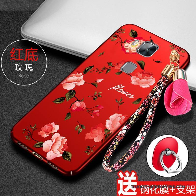 Hülle Huawei G7 Plus Schutz Anti-sturz Trend, Case Huawei G7 Plus Taschen Rot Handyhüllen