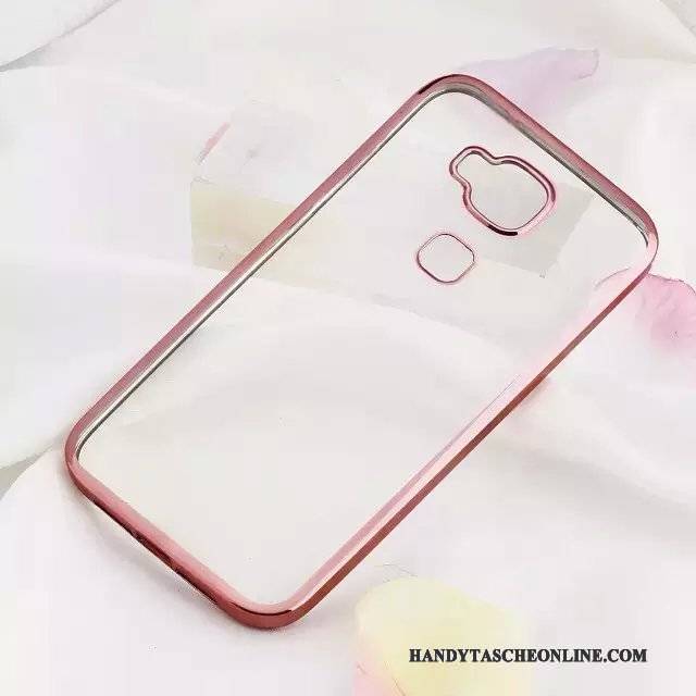 Hülle Huawei G7 Plus Silikon Handyhüllen Gold, Case Huawei G7 Plus Weiche Transparent