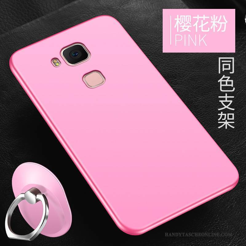 Hülle Huawei G7 Plus Silikon Rot Einfach, Case Huawei G7 Plus Schutz Trend Persönlichkeit
