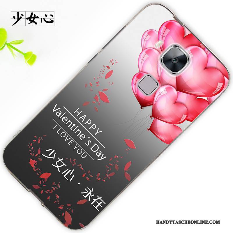 Hülle Huawei G7 Plus Silikon Trend Anti-sturz, Case Huawei G7 Plus Schutz Hängende Verzierungen Weiß