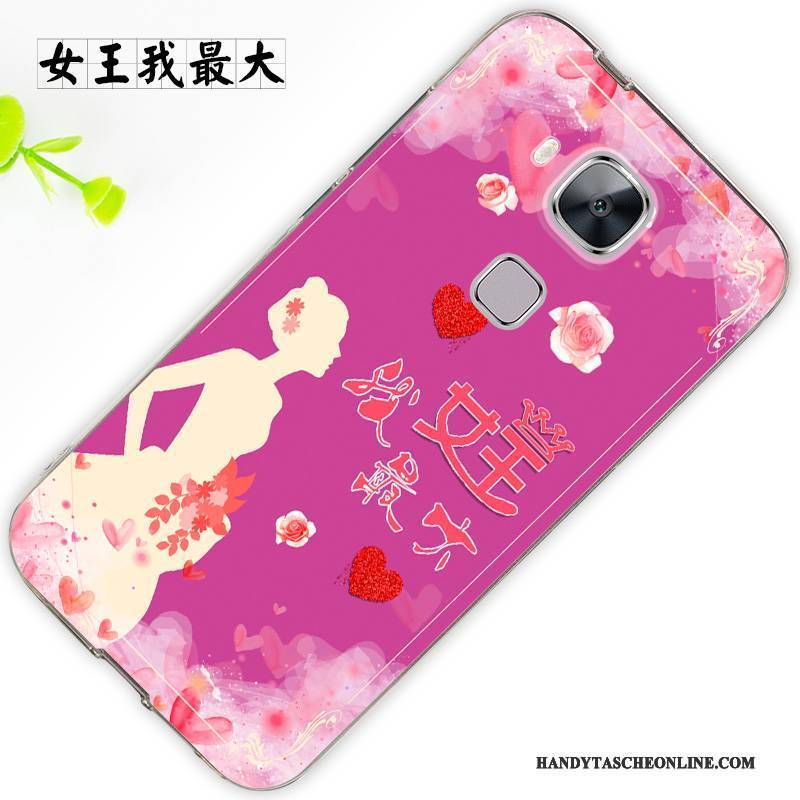 Hülle Huawei G7 Plus Silikon Trend Anti-sturz, Case Huawei G7 Plus Schutz Hängende Verzierungen Weiß