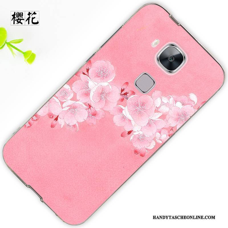 Hülle Huawei G7 Plus Silikon Trend Anti-sturz, Case Huawei G7 Plus Schutz Hängende Verzierungen Weiß
