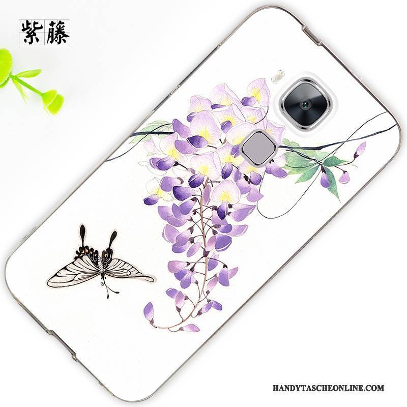 Hülle Huawei G7 Plus Silikon Trend Anti-sturz, Case Huawei G7 Plus Schutz Hängende Verzierungen Weiß