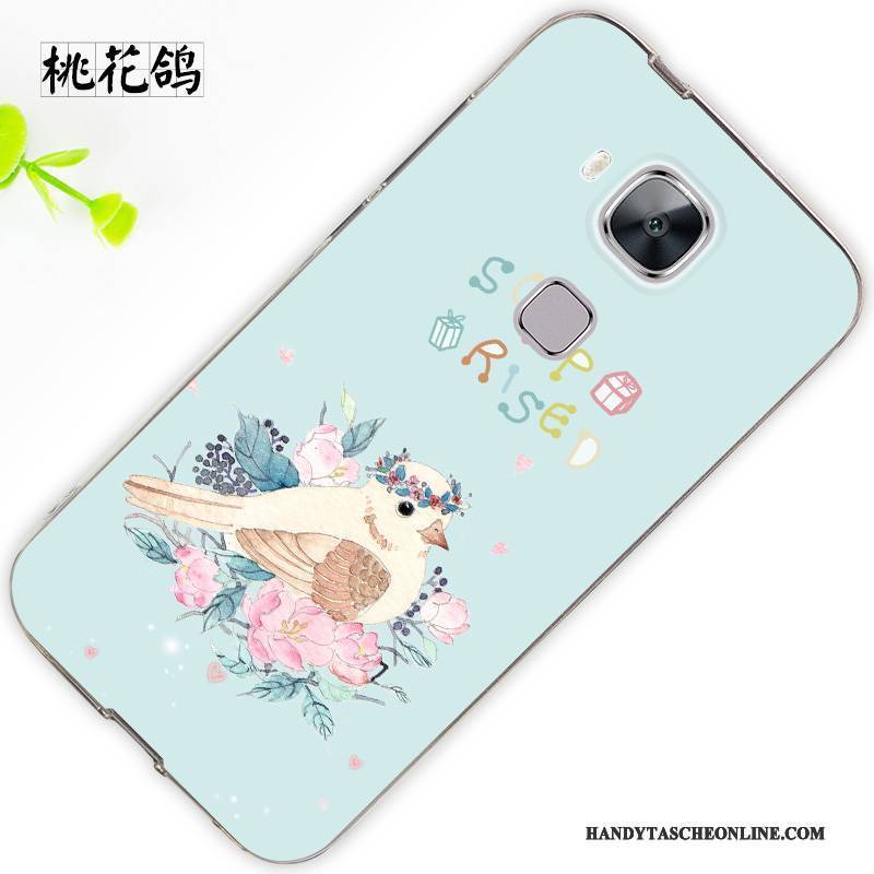 Hülle Huawei G7 Plus Silikon Trend Anti-sturz, Case Huawei G7 Plus Schutz Hängende Verzierungen Weiß