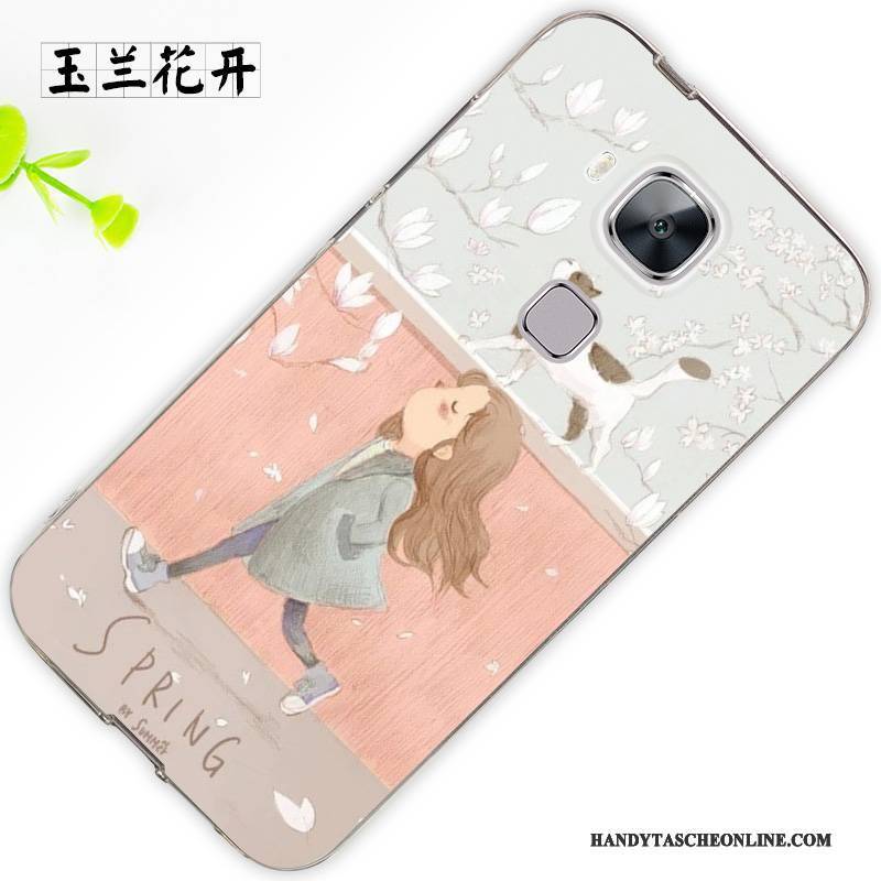 Hülle Huawei G7 Plus Silikon Trend Anti-sturz, Case Huawei G7 Plus Schutz Hängende Verzierungen Weiß