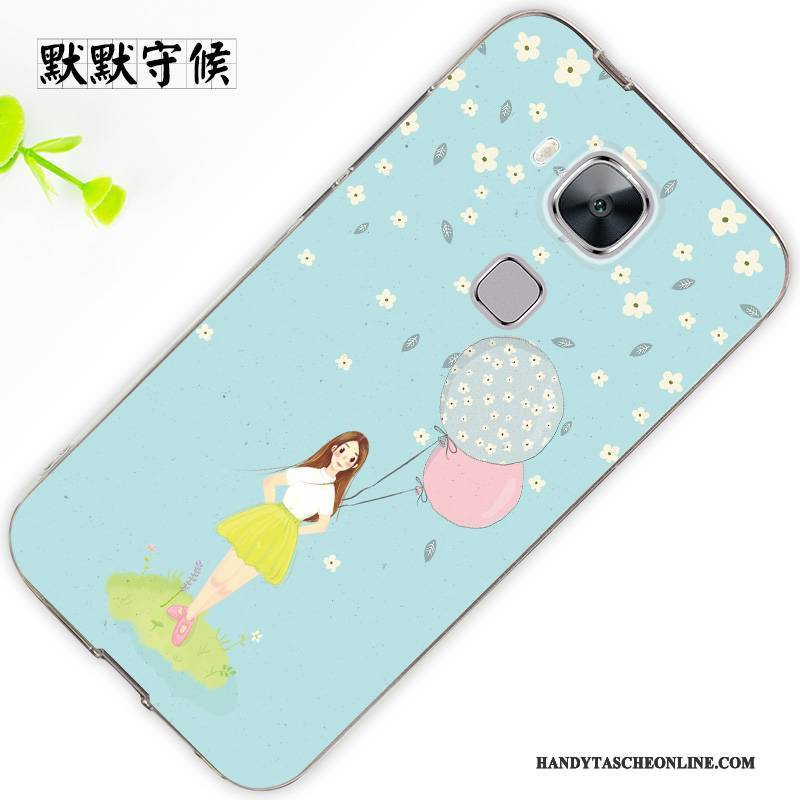 Hülle Huawei G7 Plus Silikon Trend Anti-sturz, Case Huawei G7 Plus Schutz Hängende Verzierungen Weiß