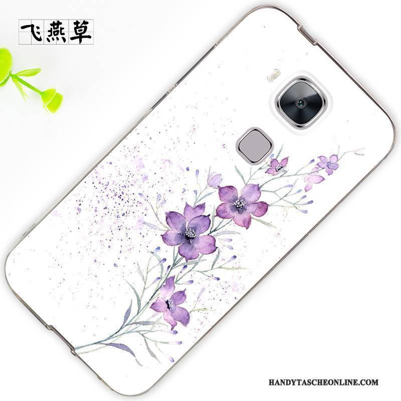 Hülle Huawei G7 Plus Silikon Trend Anti-sturz, Case Huawei G7 Plus Schutz Hängende Verzierungen Weiß