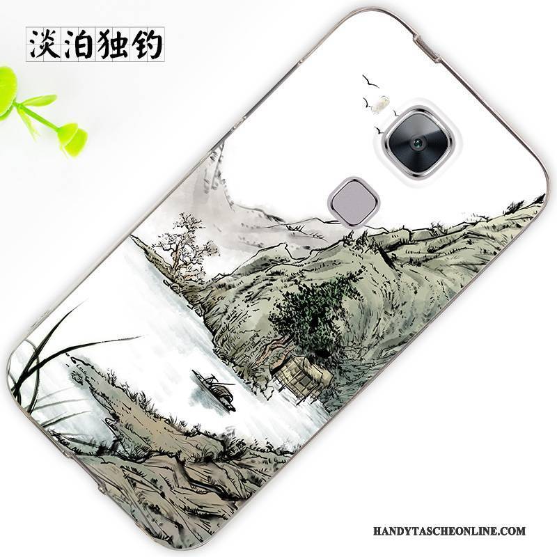 Hülle Huawei G7 Plus Silikon Trend Anti-sturz, Case Huawei G7 Plus Schutz Hängende Verzierungen Weiß