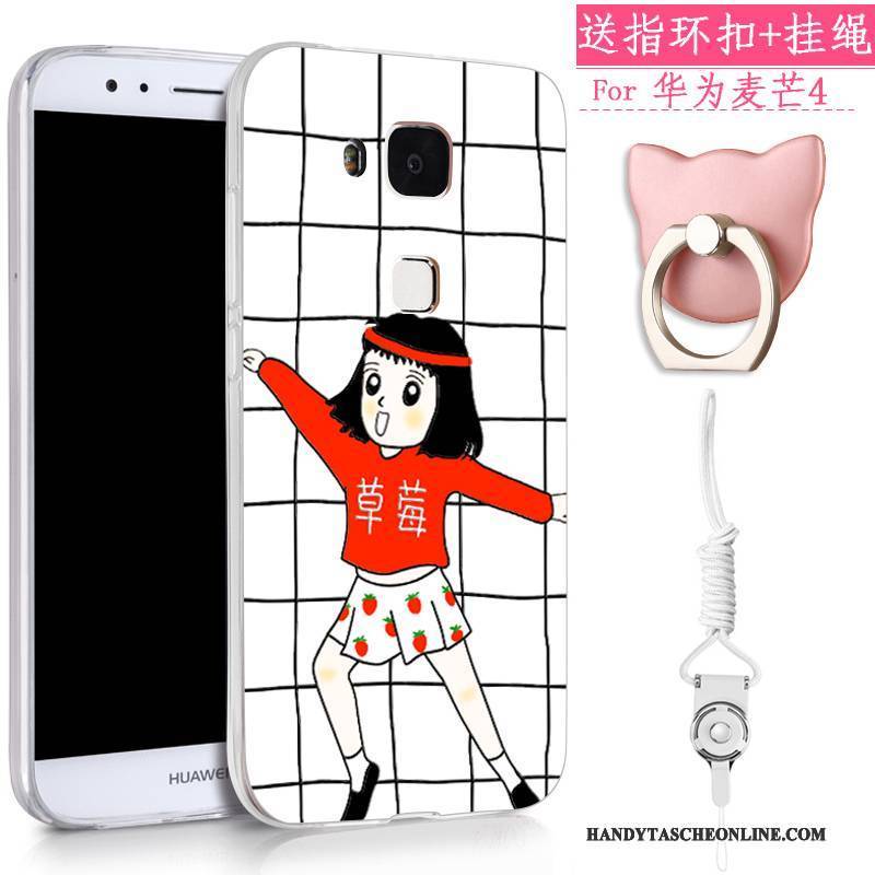 Hülle Huawei G7 Plus Taschen Hängende Verzierungen Nette, Case Huawei G7 Plus Weiche Trend Anti-sturz
