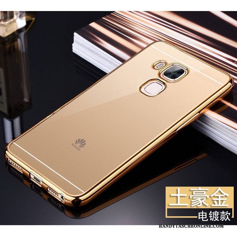 Hülle Huawei G7 Plus Weiche Anti-sturz Transparent, Case Huawei G7 Plus Silikon Rosa Handyhüllen