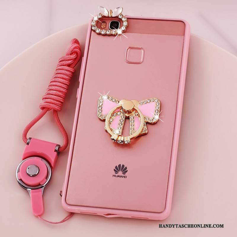 Hülle Huawei G9 Lite Silikon Rosa Jugend, Case Huawei G9 Lite Weiche Handyhüllen Hängende Verzierungen