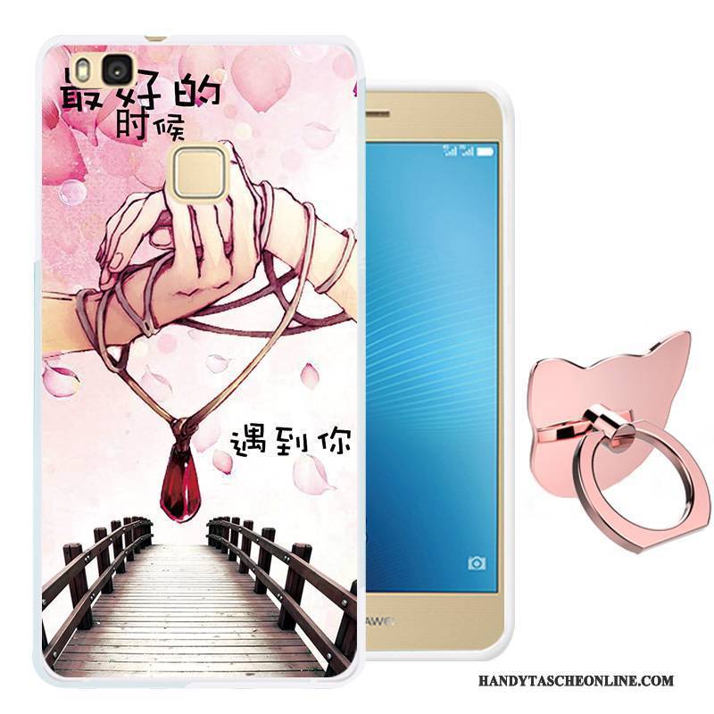 Hülle Huawei G9 Lite Weiche Handyhüllen Jugend, Case Huawei G9 Lite Karikatur Rosa