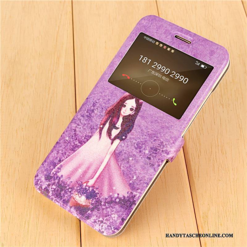 Hülle Huawei G9 Plus Kreativ Lila Anti-sturz, Case Huawei G9 Plus Schutz Handyhüllen Nette