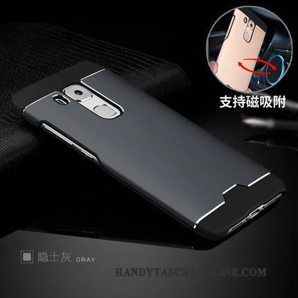 Hülle Huawei G9 Plus Kreativ Nubuck Kühlung, Case Huawei G9 Plus Metall Schwer Silber