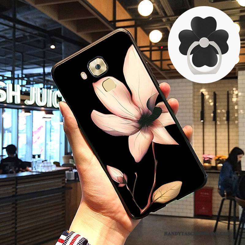 Hülle Huawei G9 Plus Schutz Kunst Rot, Case Huawei G9 Plus Prägung Handyhüllen Anti-sturz