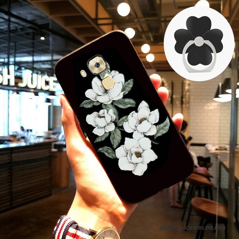 Hülle Huawei G9 Plus Schutz Kunst Rot, Case Huawei G9 Plus Prägung Handyhüllen Anti-sturz