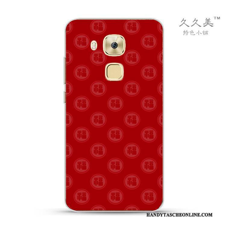 Hülle Huawei G9 Plus Silikon Rot Festlich, Case Huawei G9 Plus Hohe Qualität Farbe