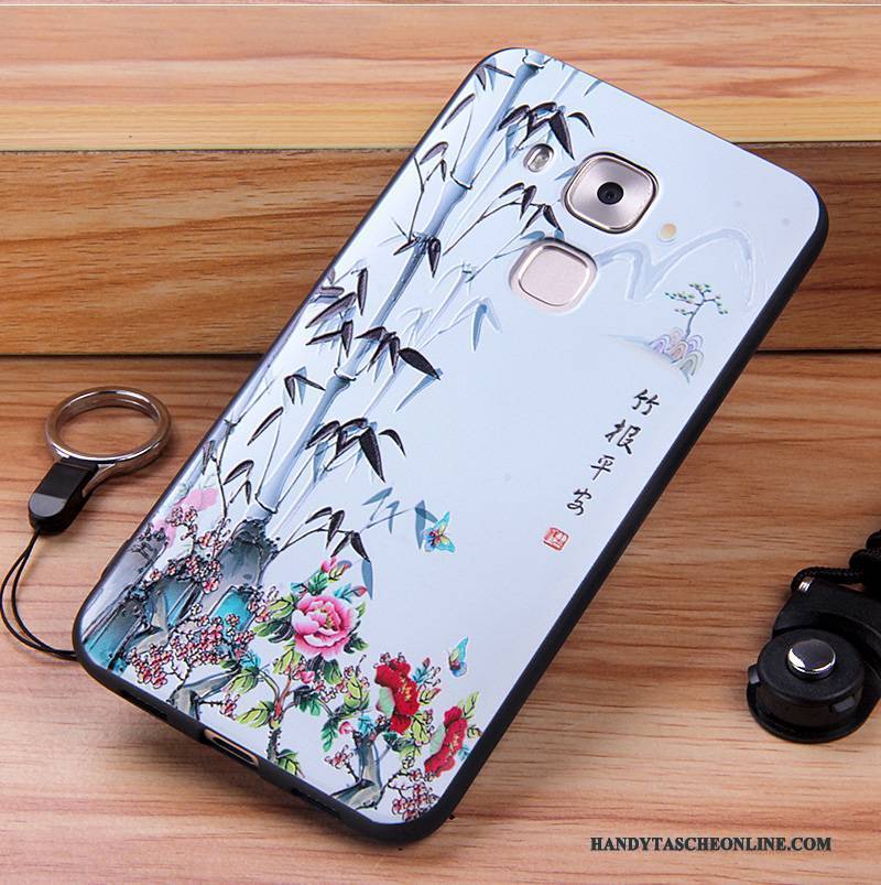 Hülle Huawei G9 Plus Taschen Dünne Weiß, Case Huawei G9 Plus Silikon Handyhüllen Anti-sturz