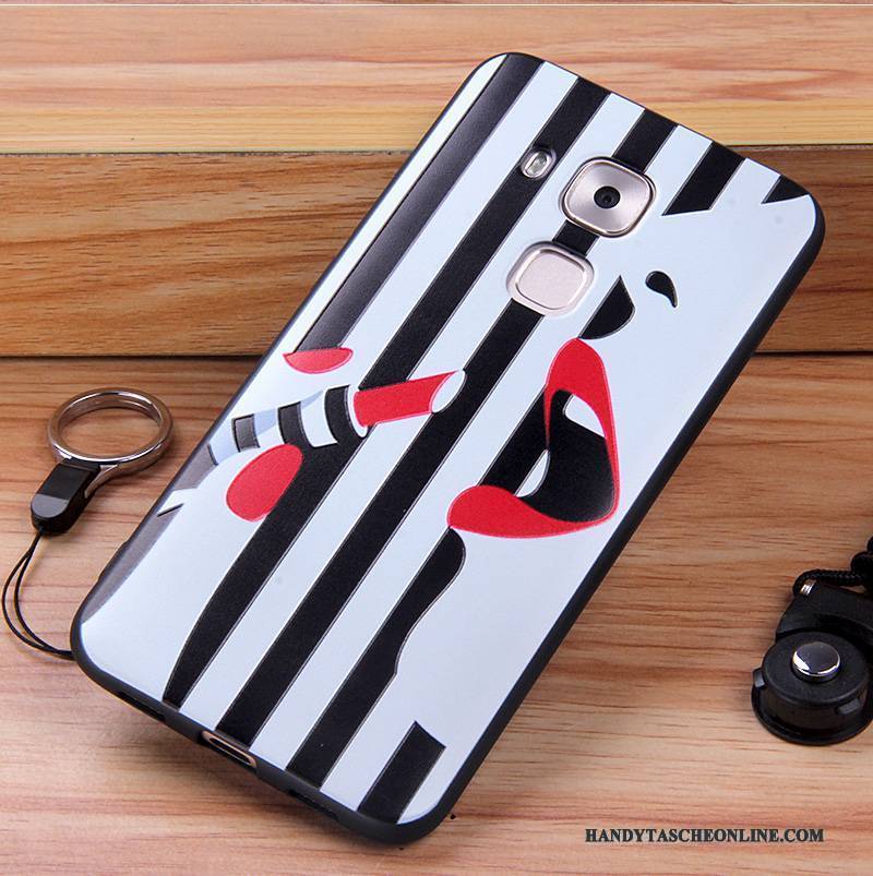 Hülle Huawei G9 Plus Taschen Dünne Weiß, Case Huawei G9 Plus Silikon Handyhüllen Anti-sturz