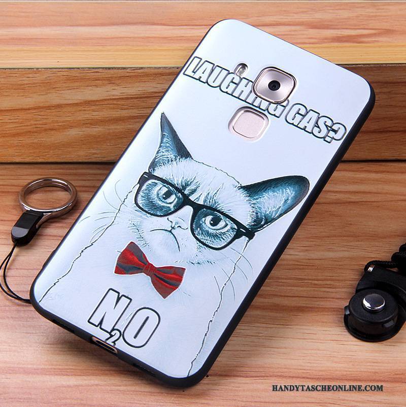 Hülle Huawei G9 Plus Taschen Dünne Weiß, Case Huawei G9 Plus Silikon Handyhüllen Anti-sturz