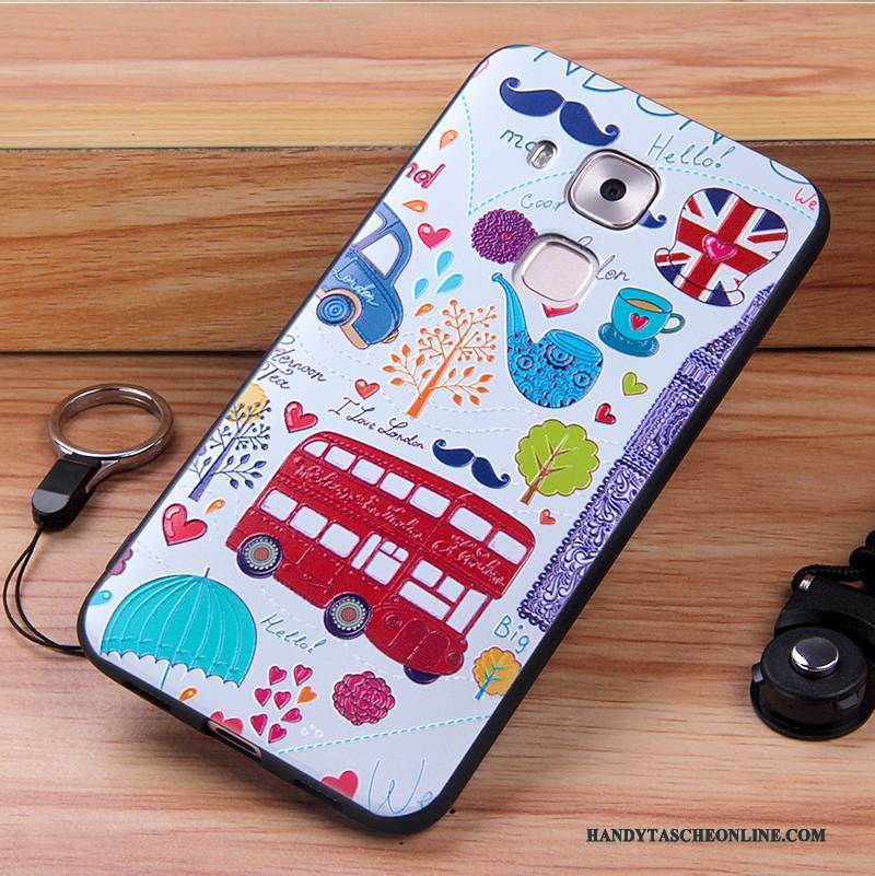 Hülle Huawei G9 Plus Taschen Dünne Weiß, Case Huawei G9 Plus Silikon Handyhüllen Anti-sturz
