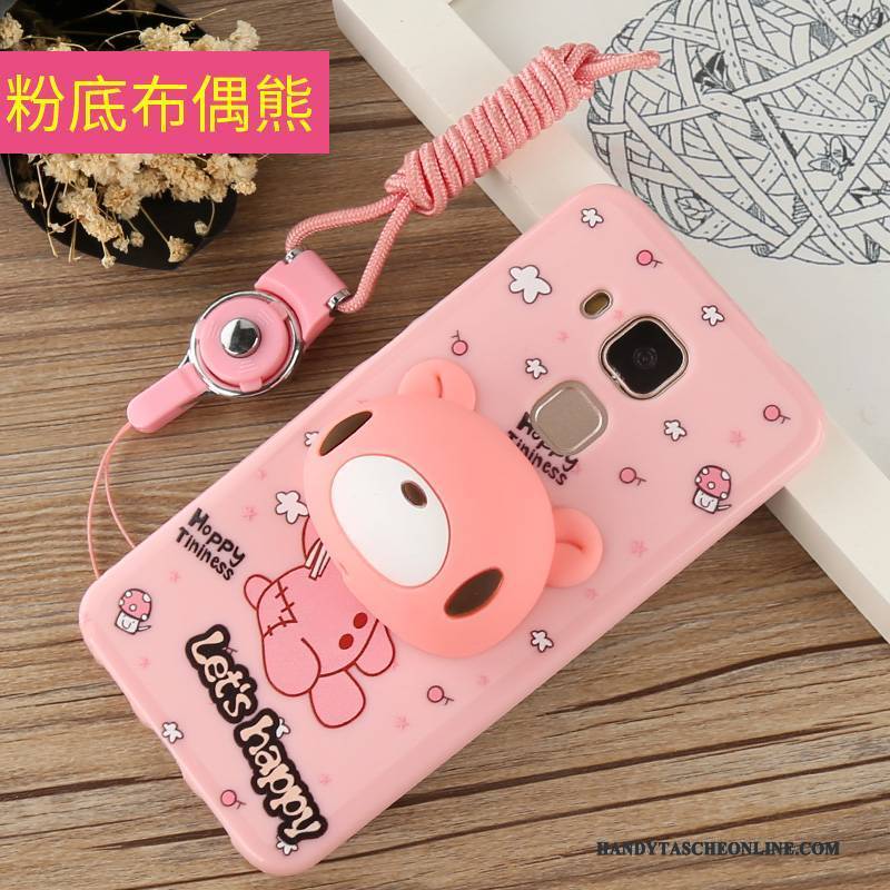 Hülle Huawei G9 Plus Taschen Handyhüllen Rosa, Case Huawei G9 Plus Silikon Hängende Verzierungen