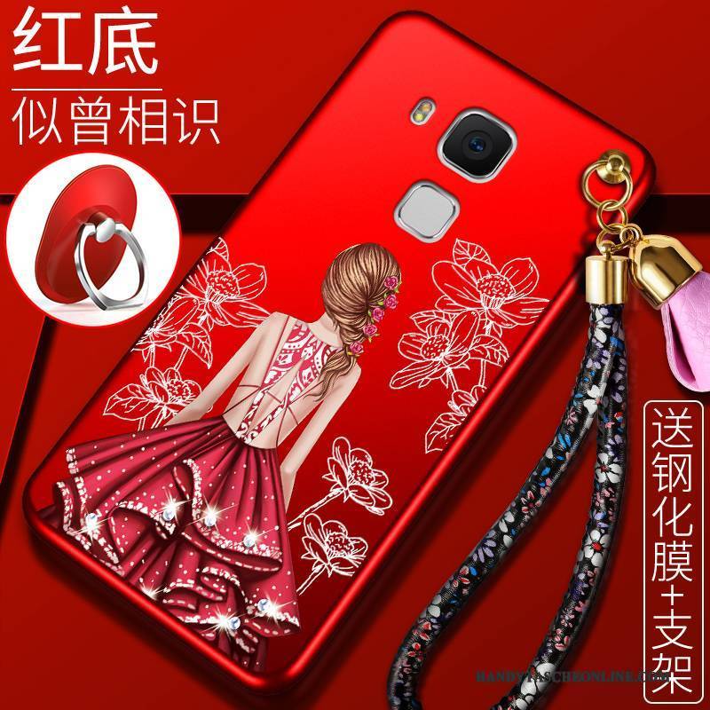 Hülle Huawei G9 Plus Taschen Trend Rot, Case Huawei G9 Plus Silikon Anti-sturz Persönlichkeit