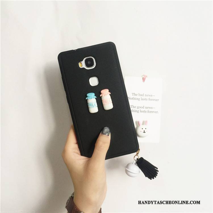 Hülle Huawei G9 Plus Weiche Anti-sturz Nette, Case Huawei G9 Plus Karikatur Rosa Handyhüllen