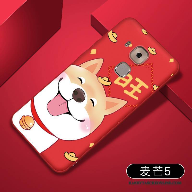 Hülle Huawei G9 Plus Weiche Trend Handyhüllen, Case Huawei G9 Plus Taschen Rot Schlank